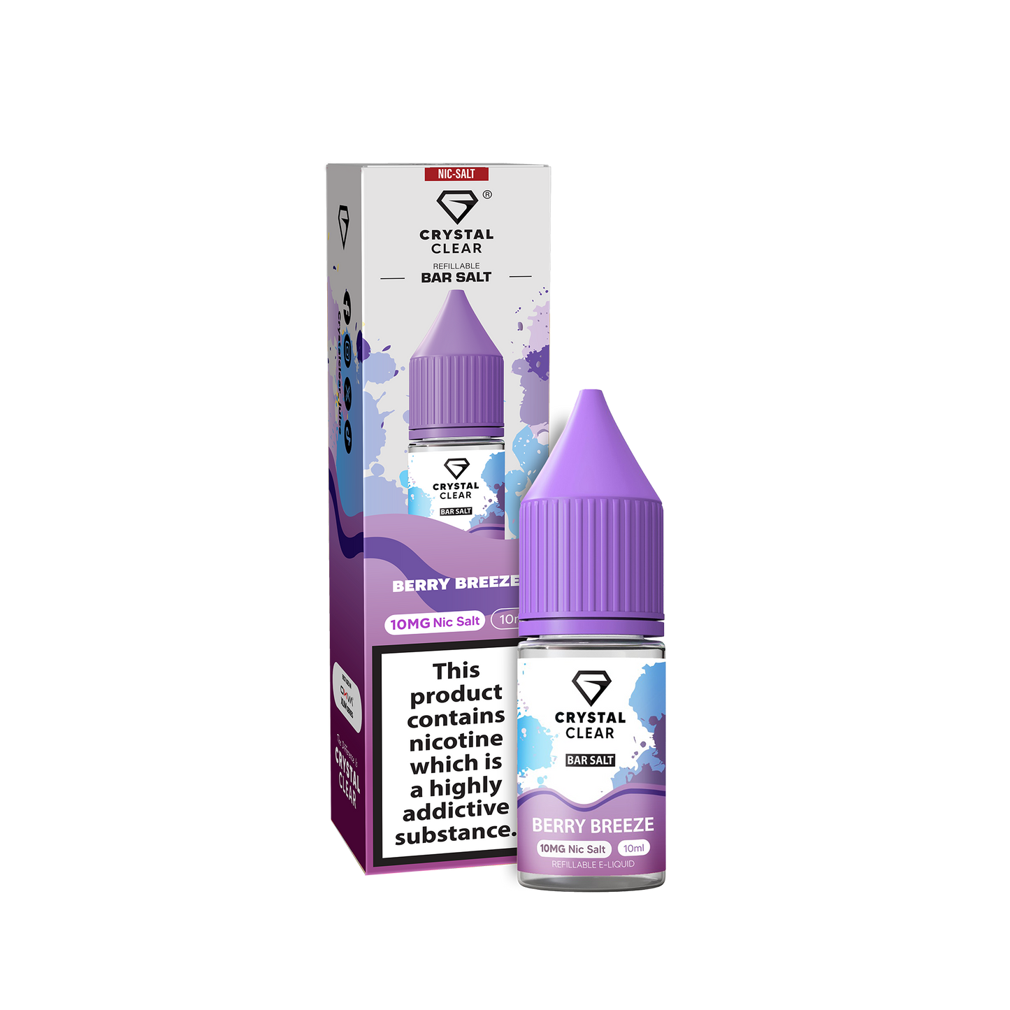 Berry Breeze - Crystal Clear Nic Salts 10ml