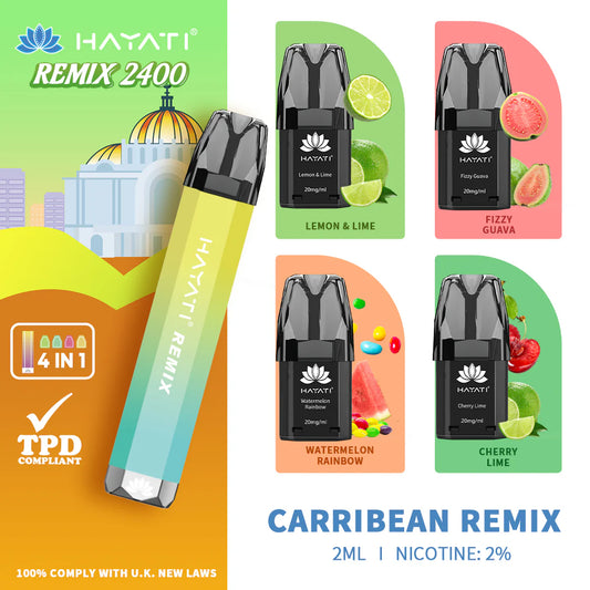 Hayati Remix 2400 | 4 IN 1 | Carribean Remix