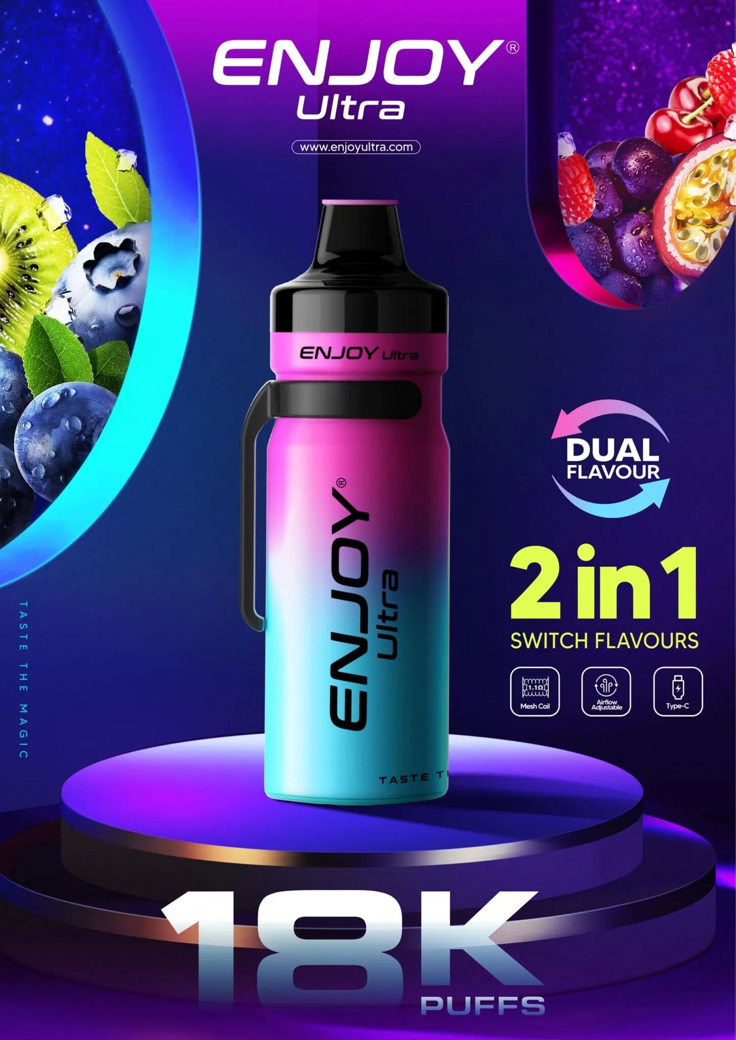 Enjoy Ultra 18k 2 In 1 Dual Flavour