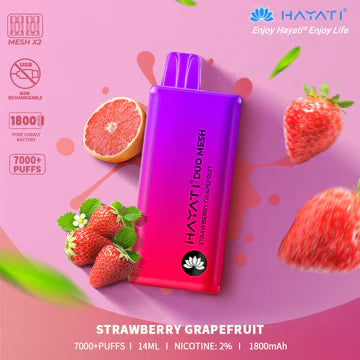 Hayati Duo Mesh 7000 Puffs Disposable Vape | All Flavours Available | Now Only £10.99!