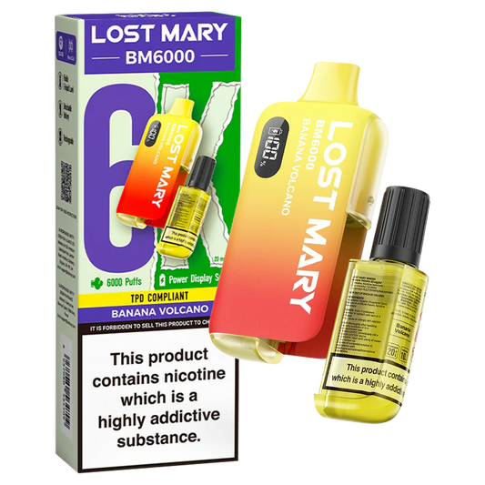 Lost Mary BM6000 Disposable Vape | Banana Volcano