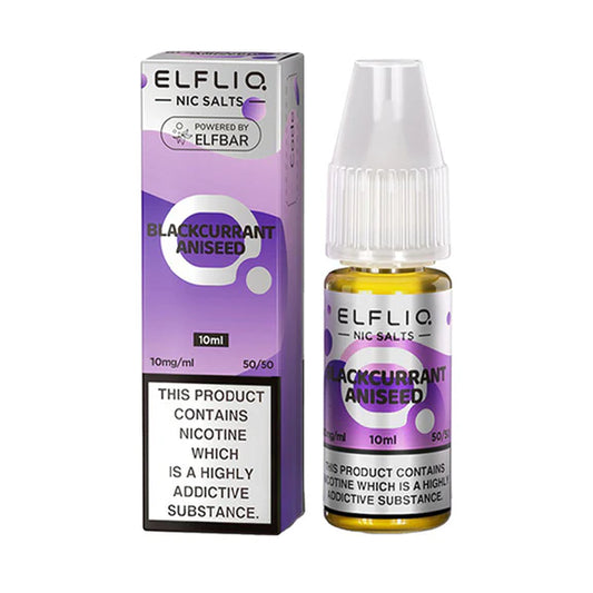 Blackcurrant Aniseed - Elfliq Nic Salts Elf Bar 10ml