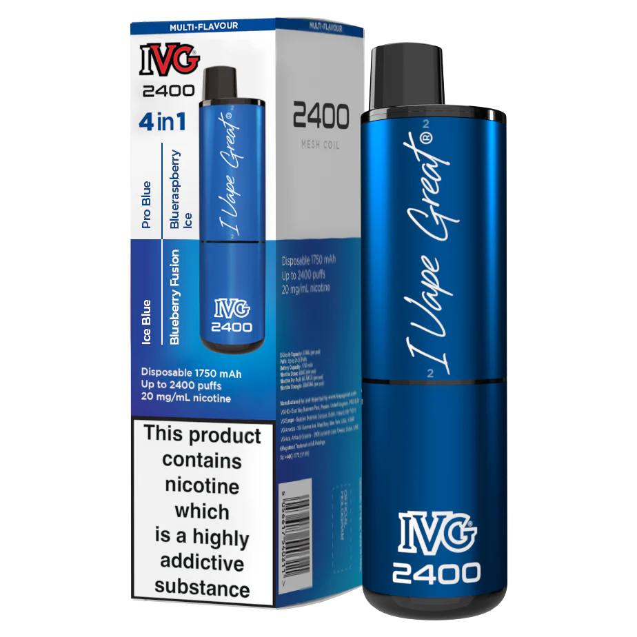 IVG 2400 Blue Edition | 4 In 1 | Only £9.99!