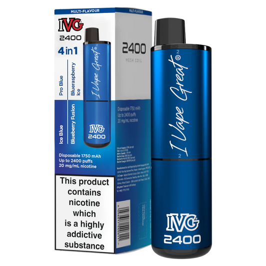 IVG 2400 Blue Edition | 4 In 1 | Only £9.99!