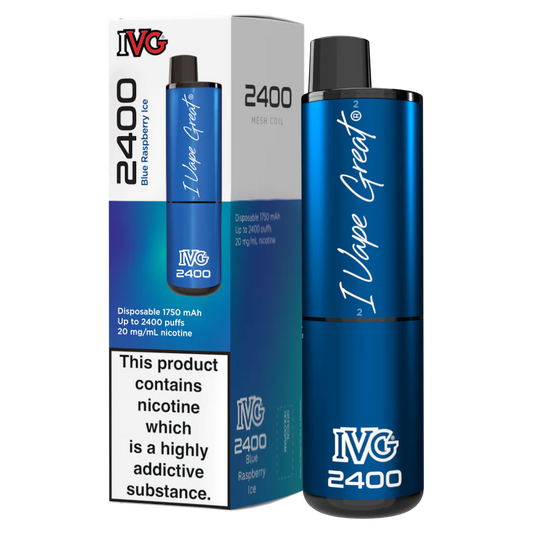 IVG 2400 Disposable Vape | Blue Raspberry Ice | Only £9.99!