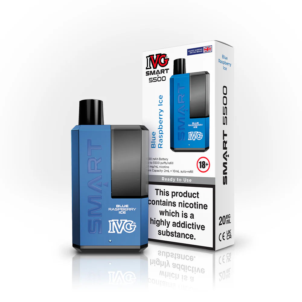 Blue Raspberry Ice | IVG Smart 5500 Disposable Vape