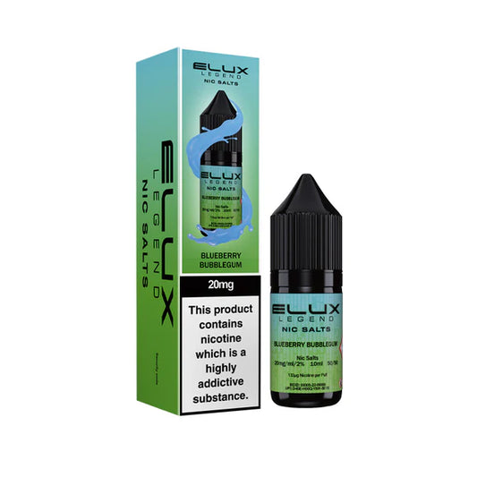 Blueberry Bubblegum - Elux Legend Nic Salts 10ml