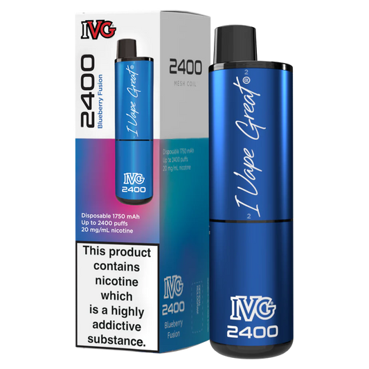 IVG 2400 Disposable Vape | Blueberry Fusion | Only £10!