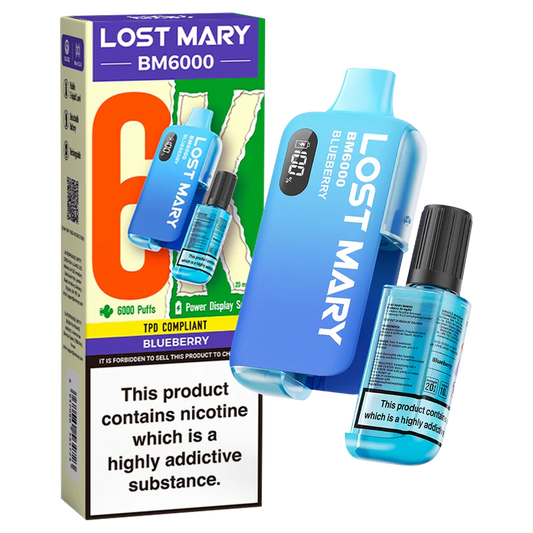 Lost Mary BM6000 Disposable Vape | Blueberry