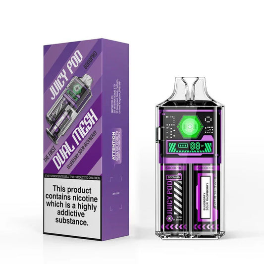 Blueberry Sour Raspberry | Juicy Pod Good Pro 6000 Disposable Vape Kit