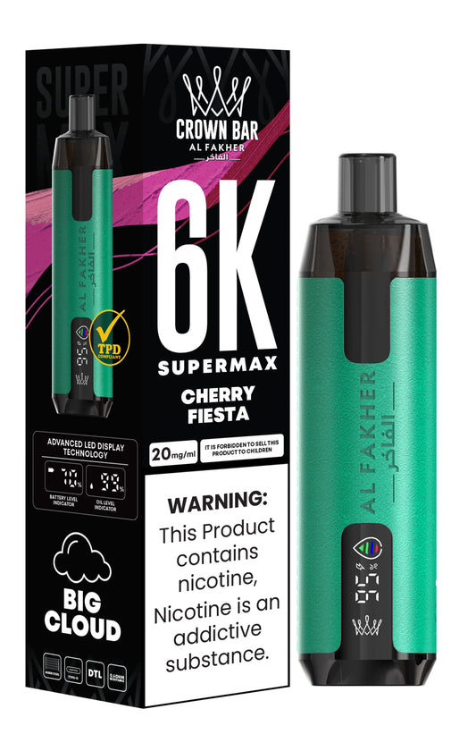 Cherry Fiesta | Al Fakher Supermax 6000 Disposable Vape