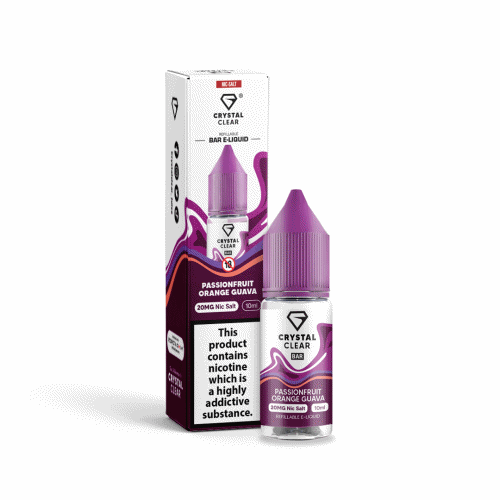 Crystal Clear Nic Salts 10ml - 4 For £10 - Mix 'N Match