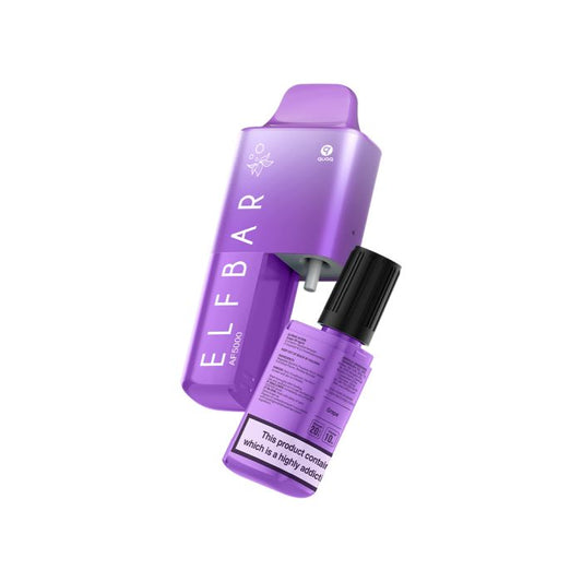 Elf Bar AF5000 Disposable Vape | Grape | Only £8.99!