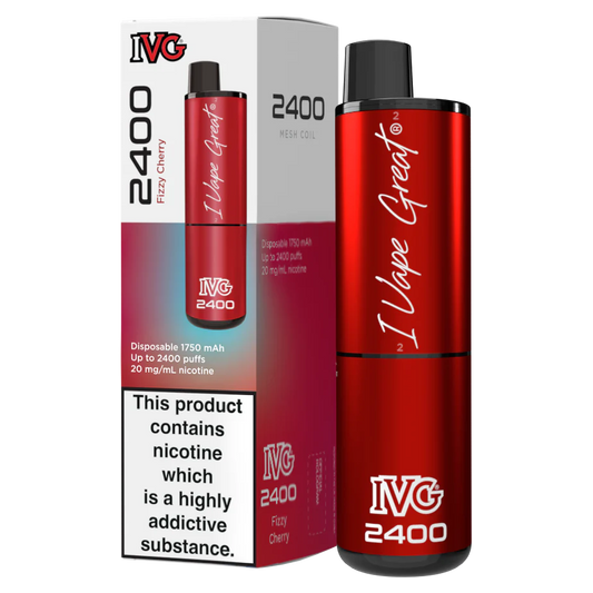 IVG 2400 Disposable Vape | Fizzy Cherry | Only £10!