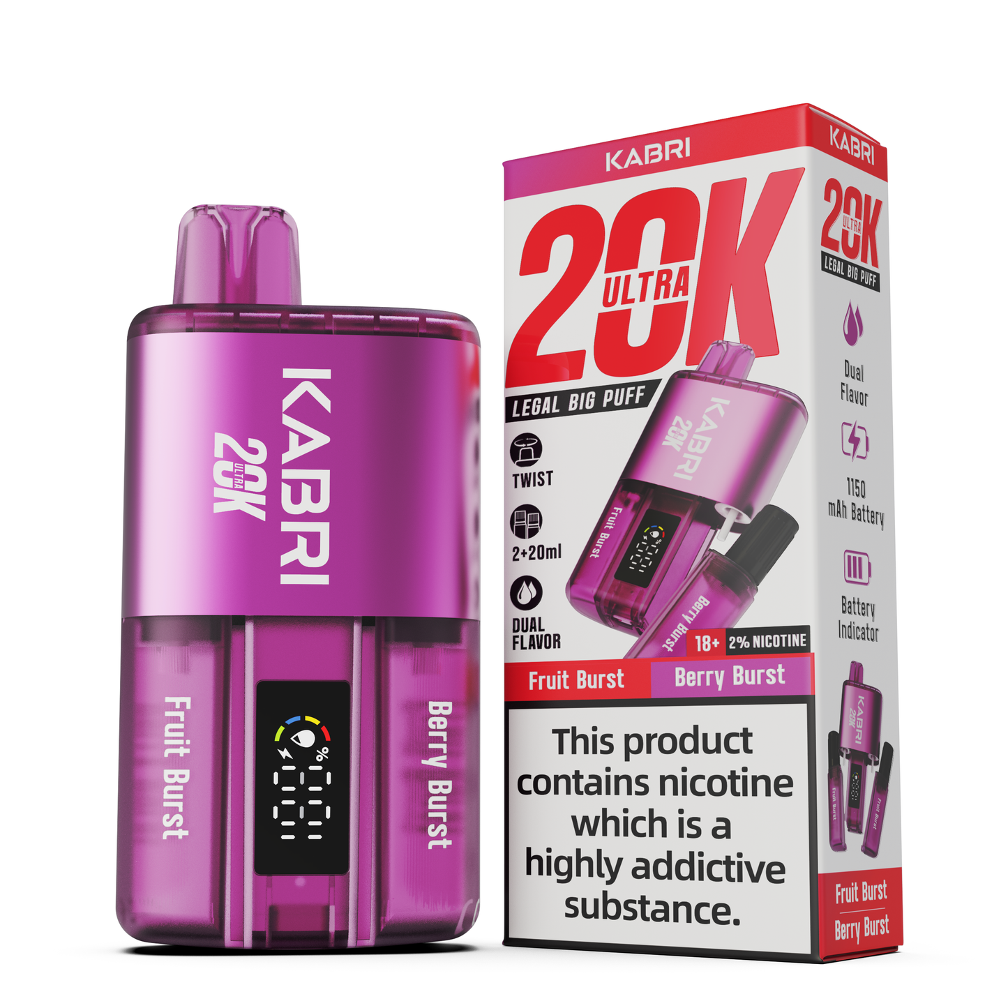 Fruit Burst/Berry Burst | Kabri 20k Ultra