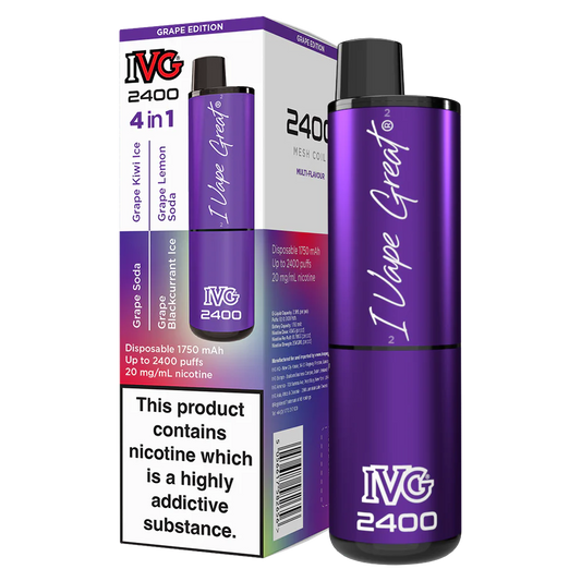 IVG 2400 Grape Edition | 4 IN 1 | Only £9.99!