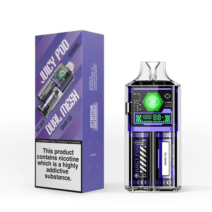 Grape Ice | Juicy Pod Good Pro 6000 Disposable Vape Kit