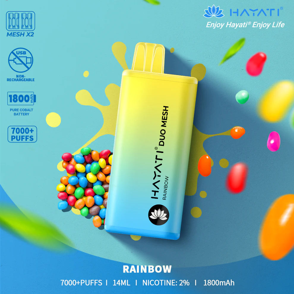 Hayati Duo Mesh 7000 Puffs Disposable Vape | All Flavours Available | Now Only £10.99!