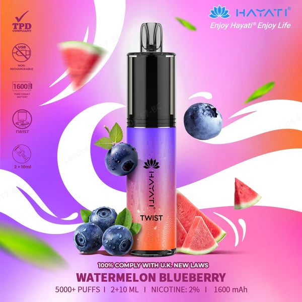 Hayati Twist 5000 | Watermelon Blueberry | Only £9.99!