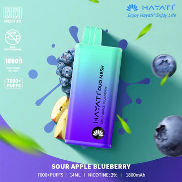 Hayati Duo Mesh 7000 Puffs Disposable Vape | All Flavours Available | Now Only £10.99!