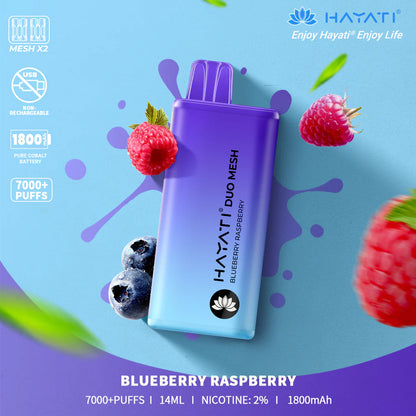 Hayati Duo Mesh 7000 Puffs Disposable Vape | All Flavours Available | Now Only £10.99!