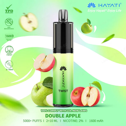 Hayati Twist 5000 | Double Apple | Only £9.99!