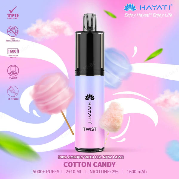 Hayati Twist 5000 | Cotten Candy | Only £9.99!