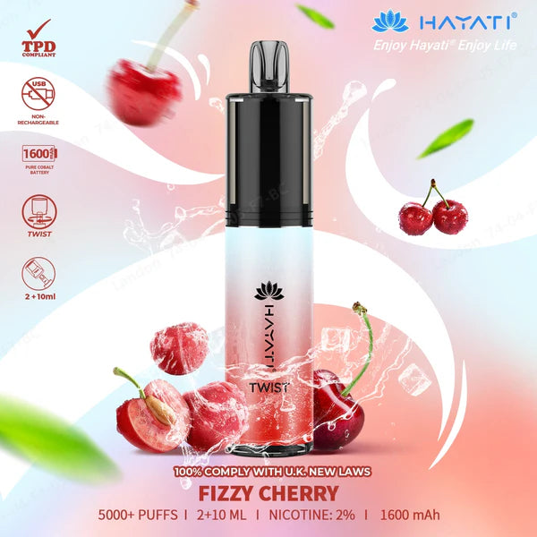 Hayati Twist 5000 | Fizzy Cherry | Only £9.99!