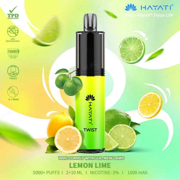 Hayati Twist 5000 | Lemon & Lime | Only £9.99!