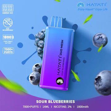 Hayati Duo Mesh 7000 Puffs Disposable Vape | All Flavours Available | Now Only £10.99!