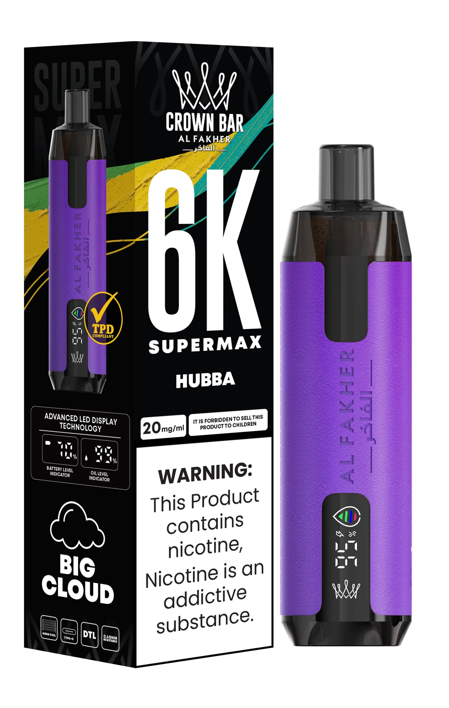 Hubba | Al Fakher Supermax 6000 Disposable Vape