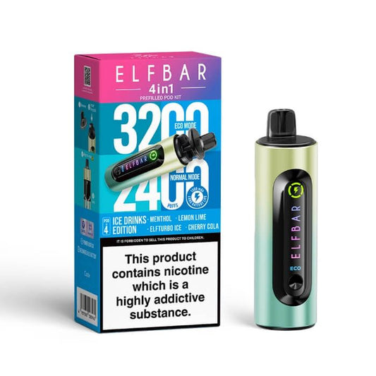 Ice Drinks Edition | Elfbar 4 IN 1 | Only £10!