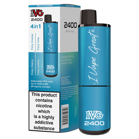 IVG 2400 Disposable Vape | Fizzy Edition | 4 IN 1 | Only £9.99!