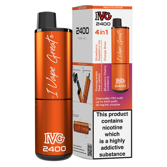 IVG 2400 Disposable Vape | Juicy Edition | 4 in 1 | Only £9.99!