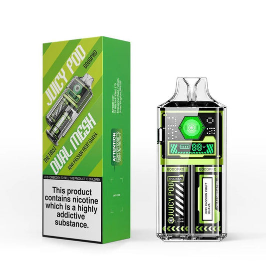 Kiwi Passionfruit Guava | Juicy Pod Good Pro 6000 Disposable Vape Kit