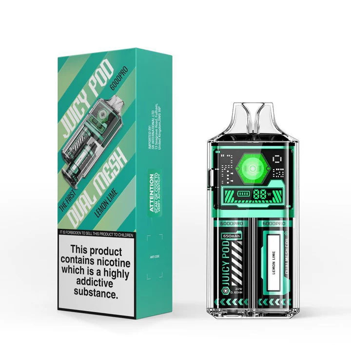 Lemon Lime | Juicy Pod Good Pro 6000 Disposable Vape Kit