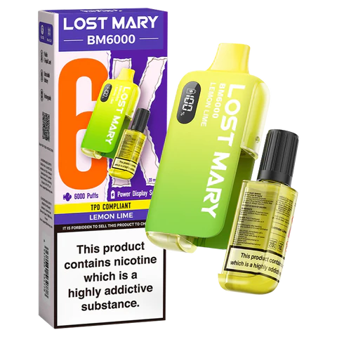 Lost Mary BM6000 Disposable Vape | Lemon & Lime