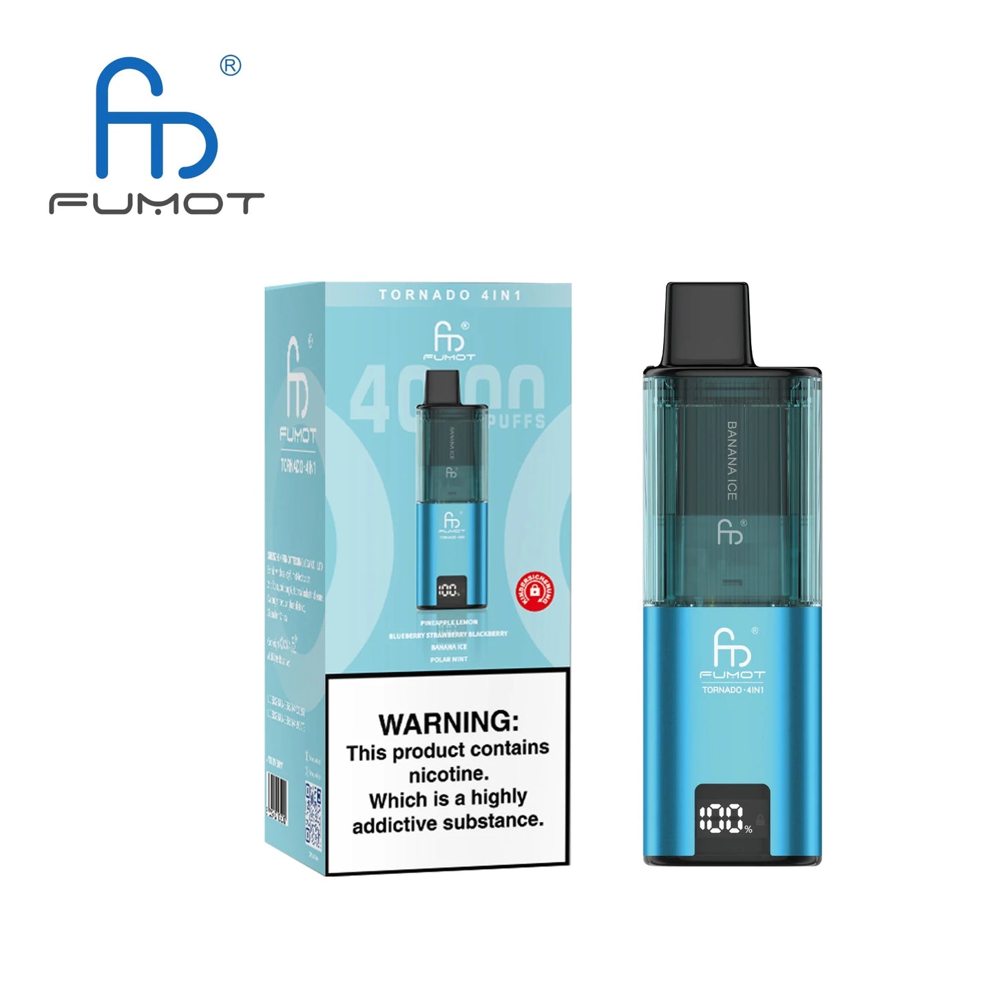 Light Blue Edition | Randm Tornado 4IN1 | 4000 Puffs