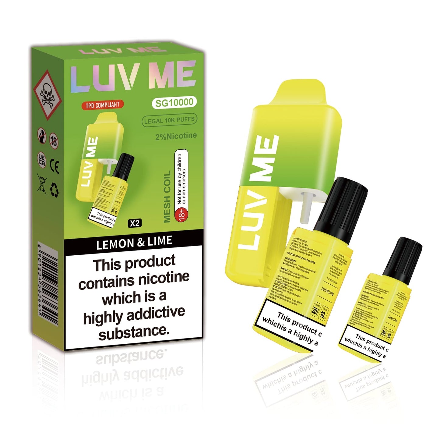 Luv Me SG10000 | 2 In 1 | Lemon Lime/Lemon Lime