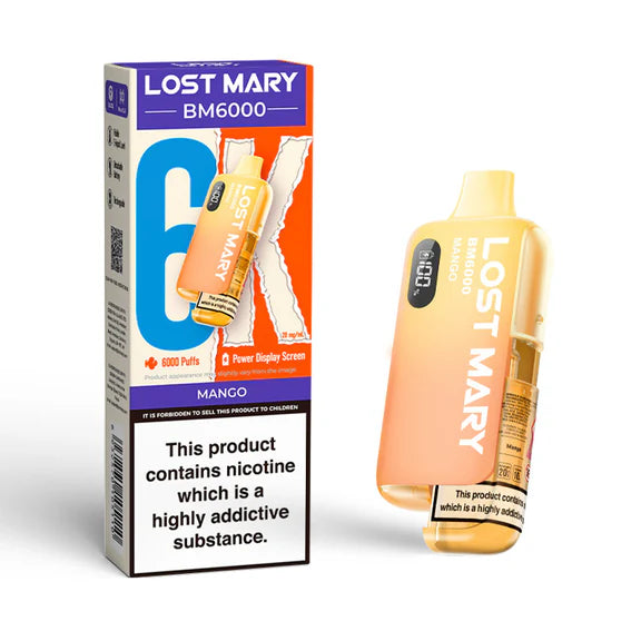 Lost Mary BM6000 Disposable Vape | Mango *New*