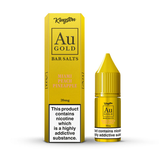 Miami Peach Pineapple - Kingston Au Gold Nic Salts 10ml