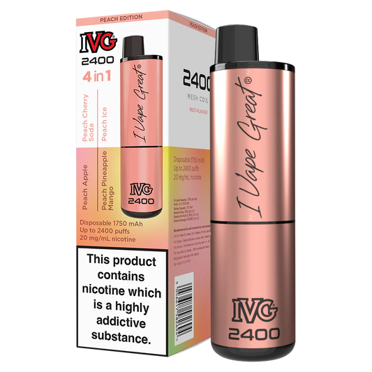 IVG 2400 Peach Edition | 4 IN 1 | Only £9.99!