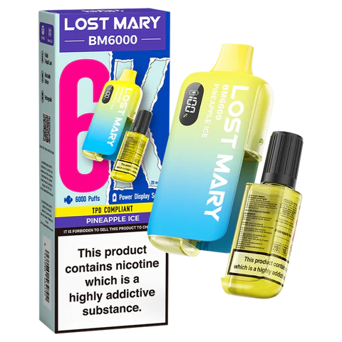 Lost Mary BM6000 Disposable Vape | Pineapple Ice