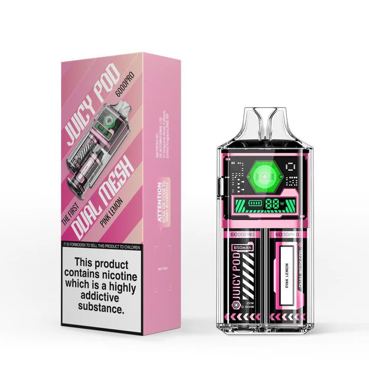 Pink Lemon | Juicy Pod Good Pro 6000 Disposable Vape Kit