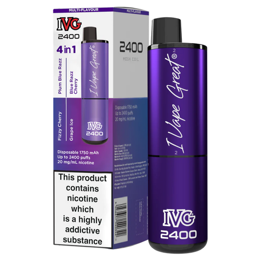 IVG 2400 Purple Edition | 4 In 1 | Only £9.99!