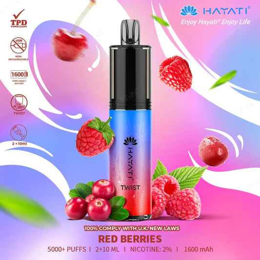 Hayati Twist 5000 | Red Berries | Only £9.99!