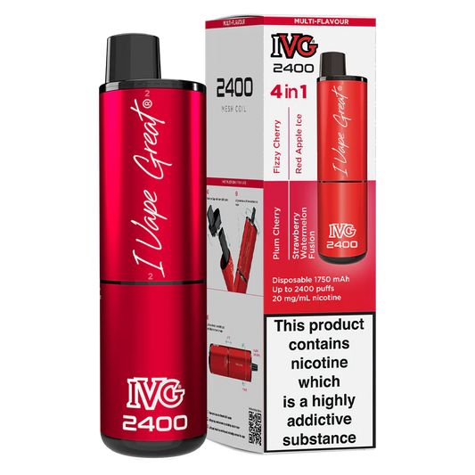 IVG Edition 2400 Red Edition | 4 In 1 | Only £9.99!