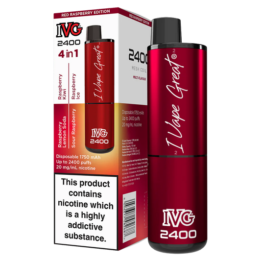 IVG 2400 Red Raspberry Edition | 4 IN 1 | Only £9.99!