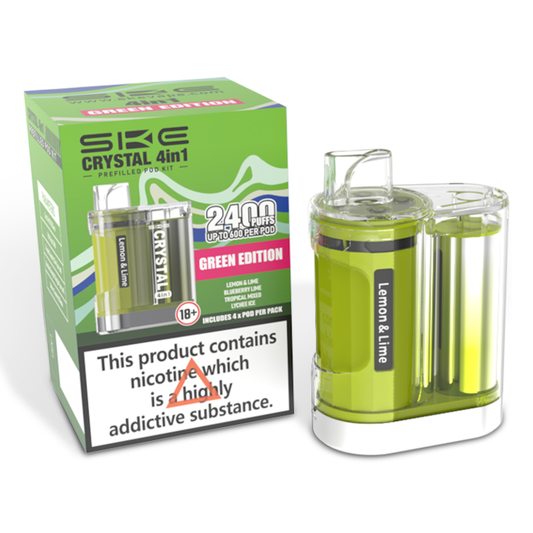 SKE Crystal 2400 4 in 1 Pod Kit Green Edition