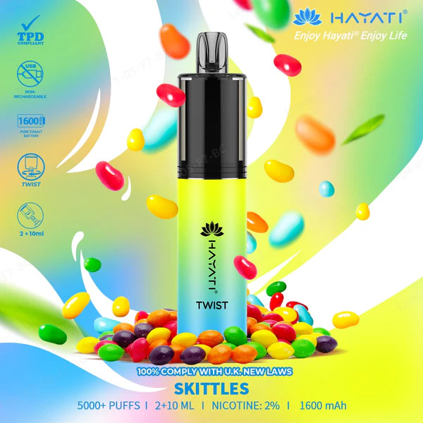 Hayati Twist 5000 | Skittles | Only £9.99!